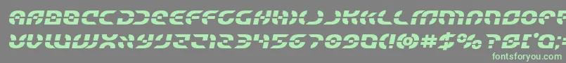 Starfighterboldsemital Font – Green Fonts on Gray Background