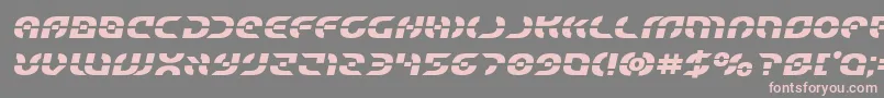 Starfighterboldsemital Font – Pink Fonts on Gray Background