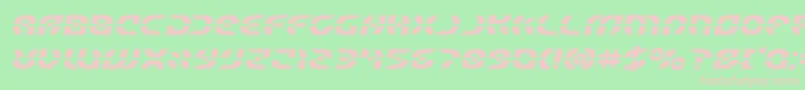 Starfighterboldsemital Font – Pink Fonts on Green Background
