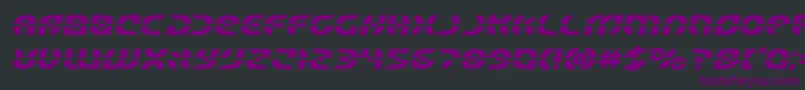 Starfighterboldsemital Font – Purple Fonts on Black Background