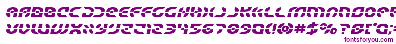 Starfighterboldsemital Font – Purple Fonts on White Background
