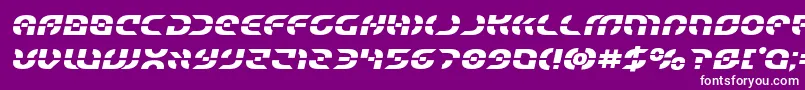 Starfighterboldsemital Font – White Fonts on Purple Background