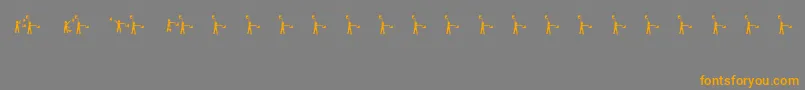 Sema4 Font – Orange Fonts on Gray Background