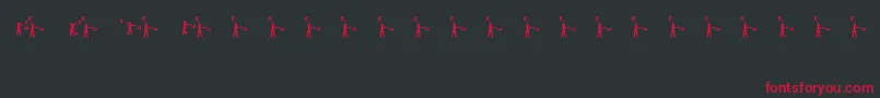 Sema4 Font – Red Fonts on Black Background
