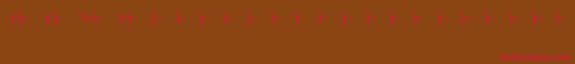 Sema4 Font – Red Fonts on Brown Background