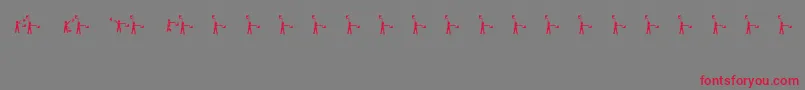 Sema4 Font – Red Fonts on Gray Background