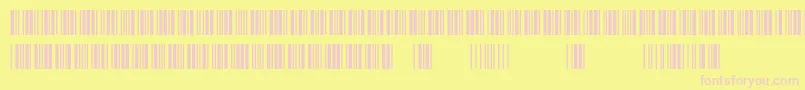 3of9New Font – Pink Fonts on Yellow Background