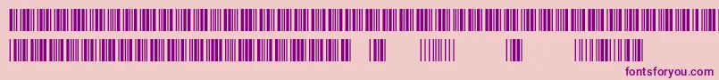 3of9New Font – Purple Fonts on Pink Background