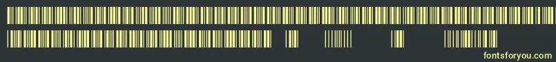 3of9New Font – Yellow Fonts on Black Background