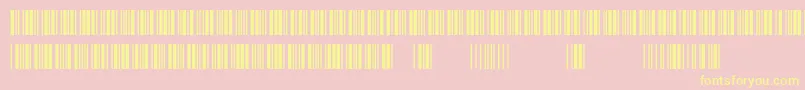 3of9New Font – Yellow Fonts on Pink Background