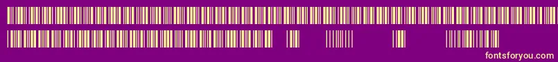 3of9New Font – Yellow Fonts on Purple Background