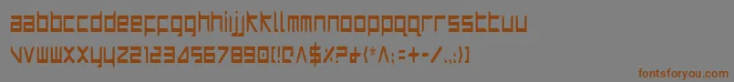 Шрифт HarrierCondensed – коричневые шрифты на сером фоне