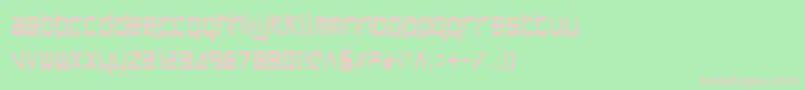 HarrierCondensed Font – Pink Fonts on Green Background