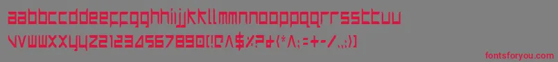 Шрифт HarrierCondensed – красные шрифты на сером фоне