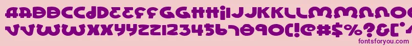 LionelExpanded Font – Purple Fonts on Pink Background