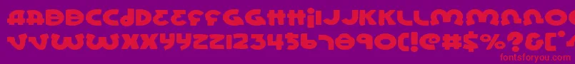 LionelExpanded Font – Red Fonts on Purple Background