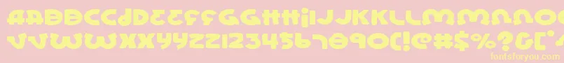 LionelExpanded Font – Yellow Fonts on Pink Background