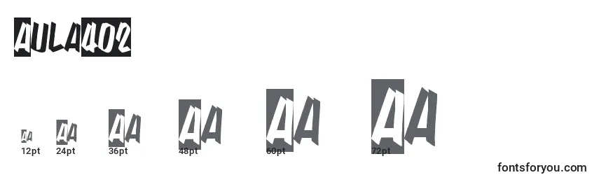Aula402 Font Sizes