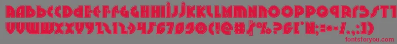 Neuralnomiconbevel Font – Red Fonts on Gray Background