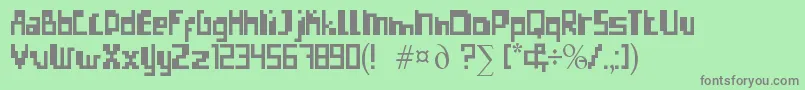 ErrorizeRegular Font – Gray Fonts on Green Background