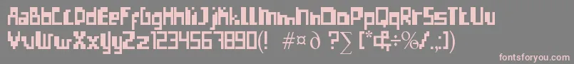 ErrorizeRegular Font – Pink Fonts on Gray Background