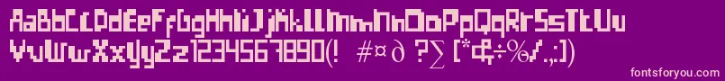 ErrorizeRegular Font – Pink Fonts on Purple Background