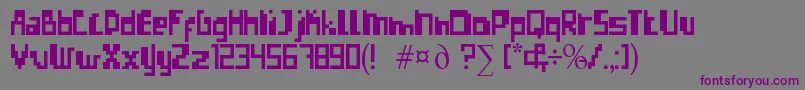 ErrorizeRegular Font – Purple Fonts on Gray Background