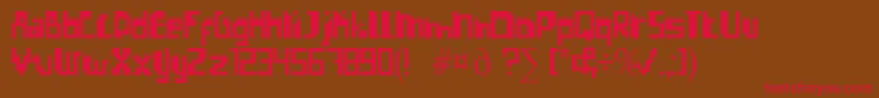 ErrorizeRegular Font – Red Fonts on Brown Background