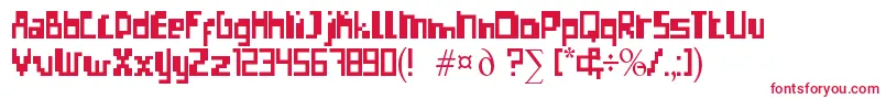 ErrorizeRegular Font – Red Fonts on White Background