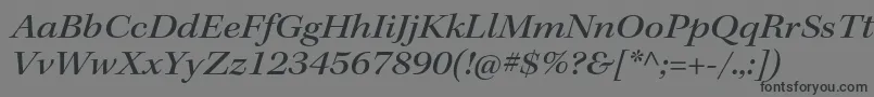 KeplerstdMediumextitsubh-fontti – mustat fontit harmaalla taustalla