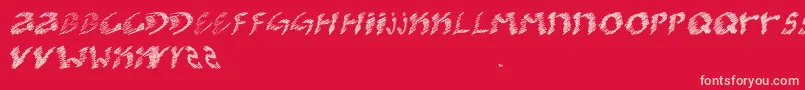 KoolerO Font – Pink Fonts on Red Background