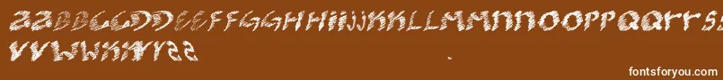 Шрифт KoolerO – белые шрифты на коричневом фоне