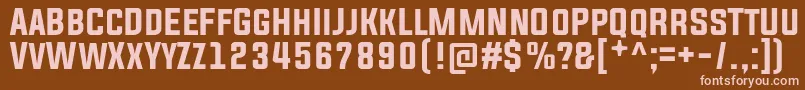 Evogria Font – Pink Fonts on Brown Background