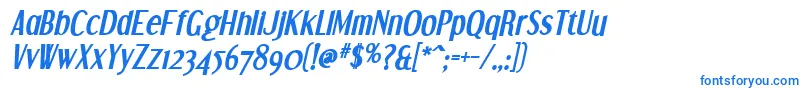 DreamOrphansBoldItalic Font – Blue Fonts on White Background