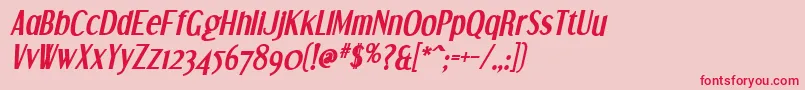 More about DreamOrphansBoldItalic Font DreamOrphansBoldItalic Font – Red Fonts on Pink Background