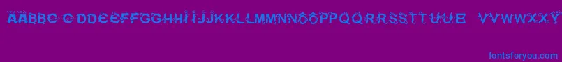 99%Badboy Font – Blue Fonts on Purple Background