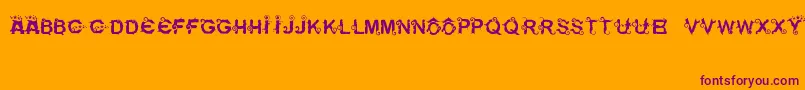 99%Badboy Font – Purple Fonts on Orange Background