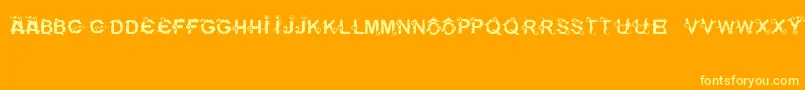 99%Badboy Font – Yellow Fonts on Orange Background