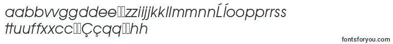 Fonte AvantgargotitcteeItalic – fontes uzbeques