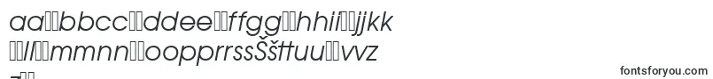 Czcionka AvantgargotitcteeItalic – łotewskie czcionki
