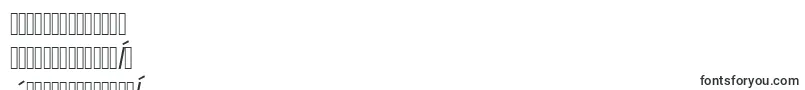 フォントAvantgargotitcteeItalic – 中国の文字（簡体字）