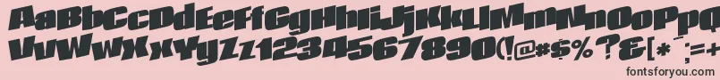 AfterRegularTtnorm-Schriftart – Schwarze Schriften auf rosa Hintergrund