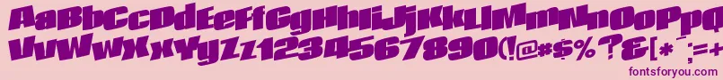 AfterRegularTtnorm Font – Purple Fonts on Pink Background