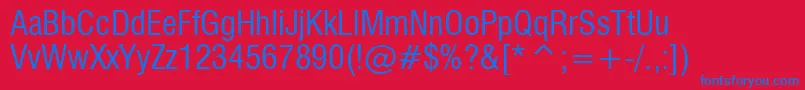 Milfcd Font – Blue Fonts on Red Background