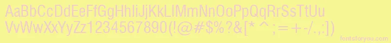 Milfcd Font – Pink Fonts on Yellow Background