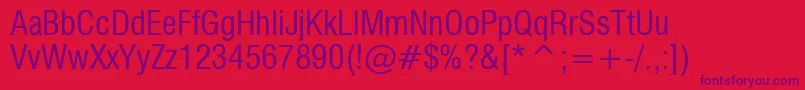 Milfcd Font – Purple Fonts on Red Background