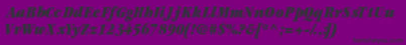 Garamondblackcondssk ffy Font – Black Fonts on Purple Background