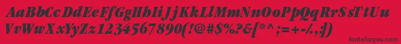 More about Garamondblackcondssk ffy Font Garamondblackcondssk ffy Font – Black Fonts on Red Background