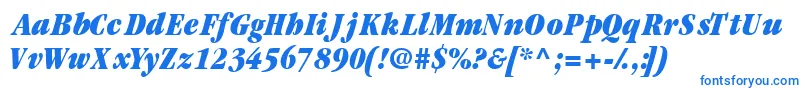 Garamondblackcondssk ffy Font – Blue Fonts on White Background