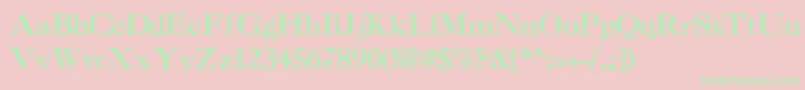 TintinabulationBold Font – Green Fonts on Pink Background